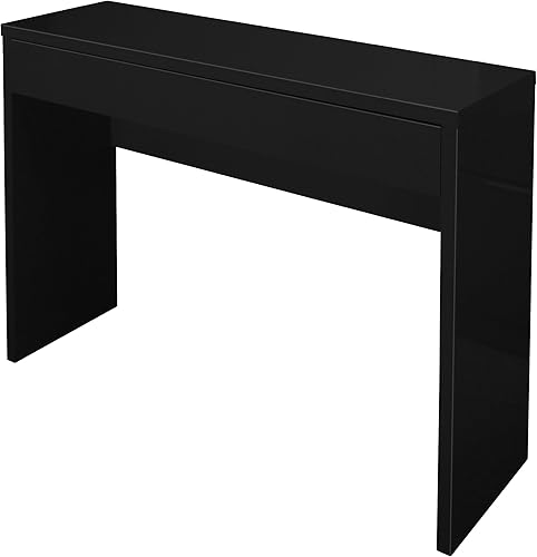 BERLIOZ CREATIONS Arena Console Noir Haute Brillance 109 x 34 x 81 cm - Nail Gallerys