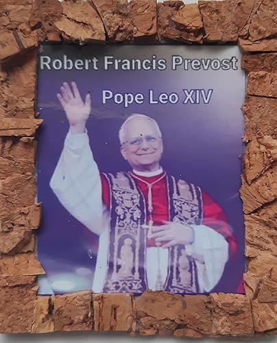 Aimant de réfrigérateur souvenir Pape Léon XIV Robert Francis Prevost Vatican Idée cadeau pour les fans 7 x 8 cm environ - Nail Gallerys
