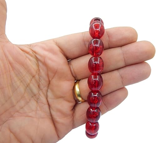 Chapelet de prière - Tesbih Tasbih Tespih Misbaha Subha 17 - Chapelet musulman islamique - Accessoire de culte - Perles ovales - 14 x 12 mm - Nail Gallerys