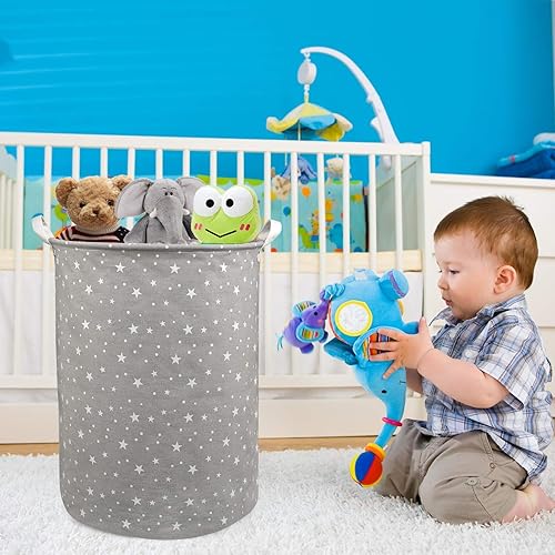 Ballery Grande Panier à Linge, Panier à lingePliable, Cordon Paniers à Linge, Pliable Sac à Linge, Pliage Grande Capacité Corbeilles à Linge - Étoile - Nail Gallerys
