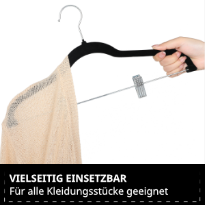 Svita Cintres en velours pour penderie et costume Ensemble de cintres minimalistes