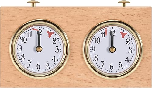 Jevina Minuteur d'échecs, horloge numérique professionnelle internationale, en bois, minuterie d'échecs portable - Nail Gallerys