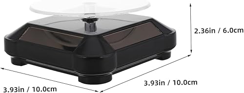 Gatuida Présentoir À Bijoux Plateau Tournant Présentoir Motorisé Plateau Tournant Électrique Plateforme Rotative Abs Noir - Nail Gallerys