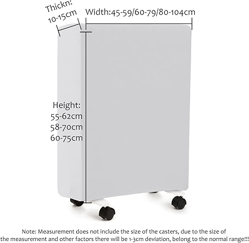 Highdi Housse Anti-poussière for Radiateurs Électriques, Housse de Protection for Radiateur Rempli d'huile Couvertures de Radiateur à Vapeur Housse en Tissu Élastique (Feuille de bananier,45-59cm) - Nail Gallerys