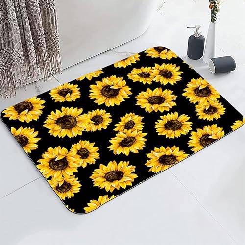 YISUMEI Southwest Tapis de salle de bain amérindien antidérapant super absorbant avec revers en caoutchouc, s'adapte sous la salle de bain, tapis de sol pour douche, baignoire, évier, 43,2 x 61 cm - Nail Gallerys
