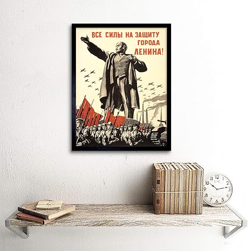 Wee Blue Coo Political Military Lenin Victory Red Army War WWII USSR New Fine Art Print Poster Picture 30x40 cms CC4012 - Nail Gallerys