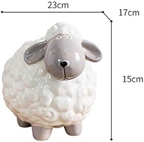 Tirelire Banque d'épargne Creative Petite Mouton Modélisation de la céramique Tirelire Grande Coin Piggy Banque Décorative Creative Tirelires pour Enfants - Nail Gallerys