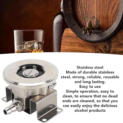 Adaptateur de nettoyage for fût de bière, outil de nettoyage anti-fuite en acier inoxydable, accessoire de coupleur de fût de bière à fort effet nettoyant, adaptateur de fixation(S-type) - Nail Gallerys