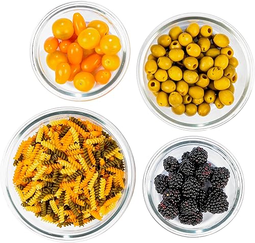 Home Fleek Boite Hermetique Alimentaire Verre - Boite De Conservation Alimentaire, Récipient en Verre pour Conservation Alimentaire Peu Encombrants Pour Micro-Ondes Et Congélateur (Set de 4, Vert) - Nail Gallerys