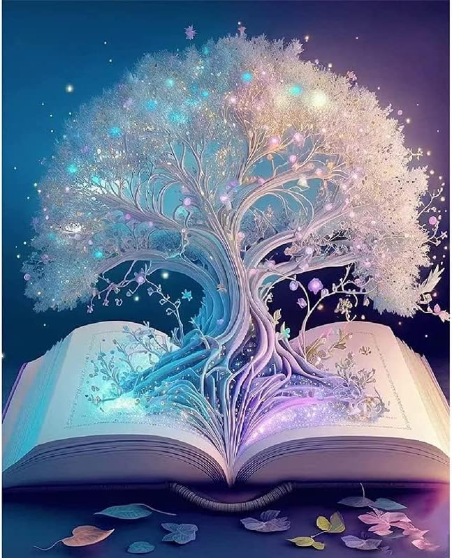 Peinture diamant 5D pour adultes et enfants - Kit de peinture diamant 5D - Paysage DIY - Diamant Crystal Arts Craft Cross Broderie Kits de peinture murale - Décoration murale (arbre 30 x 40 cm) - Nail Gallerys