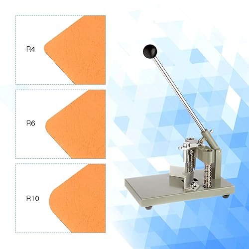 Coin Rounder Cutter, Corner Rounder Punch avec 2 matrices R6 R10, Max 1,2 po 30 mm d'épaisseur de coupe, pour stratifié industriel Heavy Duty Machine de coupe de cartes de visite Outil de coupe de - Nail Gallerys