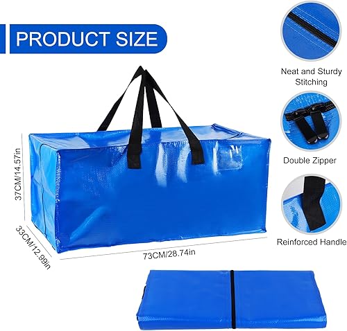 1 Pièces Sac Demenagement Grand Format Sac Rangement Vêtements Déménagement Grands Sacs à Vêtements avec Poignées Sac Déménagement Grand Sac de Rangement Vetement Résistant pour Maison,Voyage 100L - Nail Gallerys
