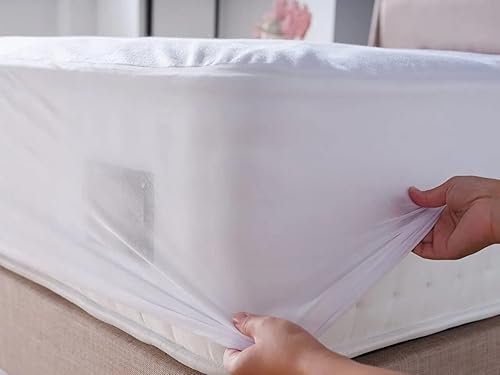 UNIVERSDECOR Lot de 2 protèges Matelas éponge imperméable Anti-acariens 160 x 200 + 30 cm - Nail Gallerys