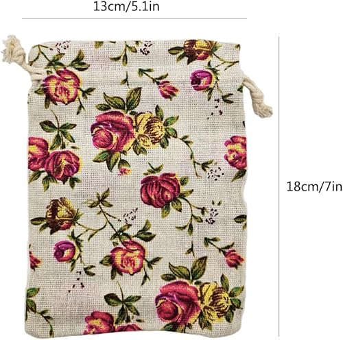 Aisamco 30 paquets de 6 sacs en toile de jute avec cordon de serrage, 13x18cm, petits sacs en toile de jute, sacs à friandises, sacs à bijoux pour Noël, mariage, anniversaire. - Nail Gallerys