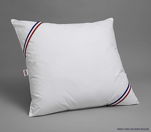 DODO | Oreiller Naturel Anti-acariens 65x65 | Confort Médium | Oreiller CALGARY 30% Duvet 70% Plumettes | Douceur Percale Coton et Thermorégulant | Fabriqué en FRANCE | Lavable en machine à 40°c - Nail Gallerys