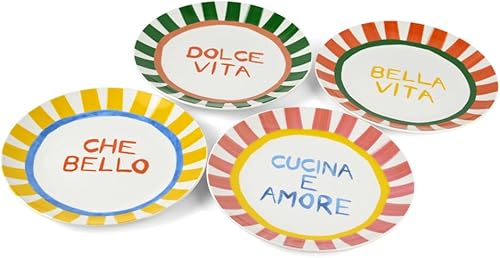 Table Passion - Set de 4 assiettes à dessert Dolce Vita 19 cm - Nail Gallerys