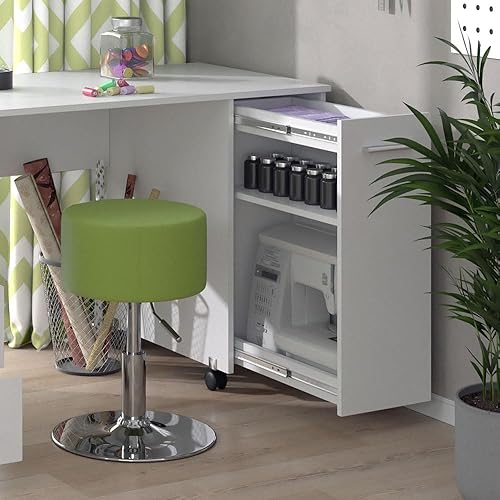 Vicco Bureau, Sonoma/Blanc, 100 x 50 cm - Nail Gallerys