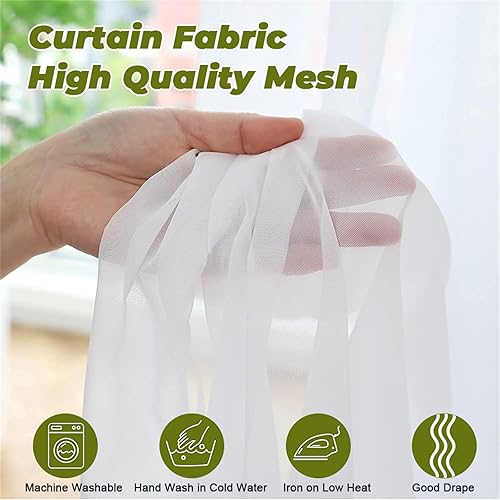 Odot Rideau Voilage Semi Occultant Salon,Imprimé Feuille Verte 3D Rideaux Voilages Passe Tringle Rideaux Voile Semi Transparent 2 Panneaux Rideau Occultant Fenêtre (132x215cm,Feuilles d'eucalyptus) - Nail Gallerys