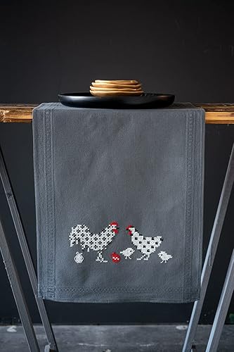 VERVACO Point De Croix Compté Kit Tableau Complet Set Fille PRIANTE De Broderie Loisir Créatif Maison Decoration Cadeau DIY ca. 21 x 28 cm Counted Cross Stitch Embroidery, Cotton, Multicolore - Nail Gallerys