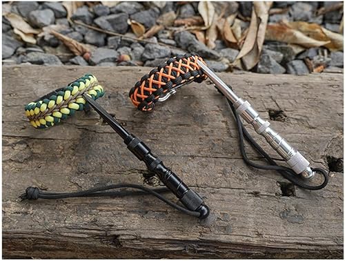 Kleagary Outils de nouage en paracorde, aiguilles à lacer, outils de paracorde, outils de tissage, laçage, aiguilles à coudre et outil de lissage, installation facile, noir - Nail Gallerys