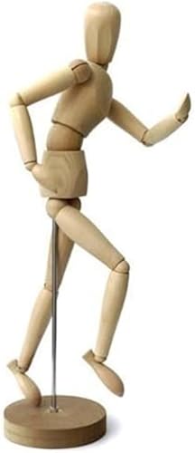 EMI Craft Modèle de Dessin - Figurine pour Dessin - Mannequin - en Bois - 20cm - Nail Gallerys