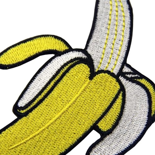 Patch brodé en forme de banane, à coudre ou à coller avec fer à repasser - Nail Gallerys