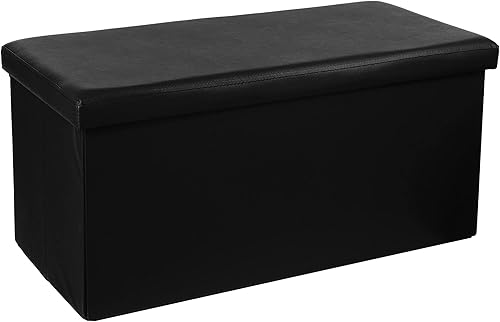 Atmosphera - Pouf Pliant Double Noir - Nail Gallerys