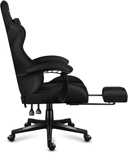 huzaro Force 4.7 Chaise Gamer Ergonomique | Charge maximale 140kg | Double Inclinaison | Accoudoirs | Coussin Lombaire | Tissu Huge Mesh | Repose-Pieds | Camo - Nail Gallerys