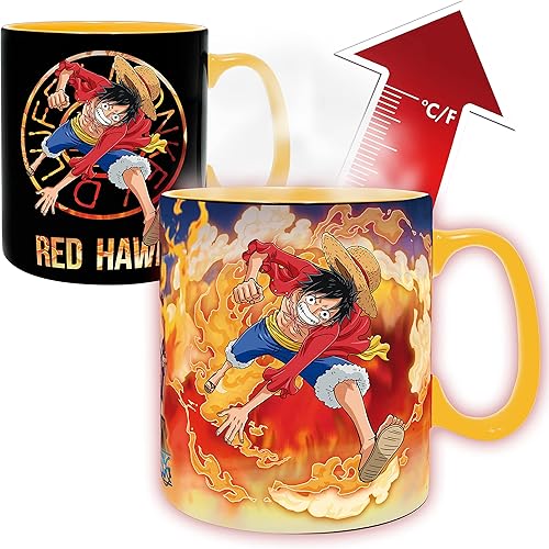 ABYSTYLE - ONE PIECE Coffret cadeau Mug thermo-réactif + dessous de verre - Nail Gallerys