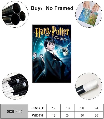 NFJUVX Poster Harry Potter (15) sur toile pour décoration de chambre à coucher, bureau, chambre, cadeau, sans cadre, 30 x 45 cm - Nail Gallerys