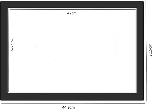 LJSWONLY 6 Pièces A3 Cadre Magnétique，Cadre Affichage Magnétique，pour Les Affichages Publicitaires, Les Alertes, Les Photos, Les Messages.(Noir) - Nail Gallerys