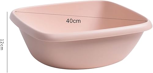 Lavabo, bol à vaisselle rectangulaire, bol à vaisselle rose, lavabo de camping en plastique, lavabo à légumes et fruits pour la cuisine de la maison (S) - Nail Gallerys