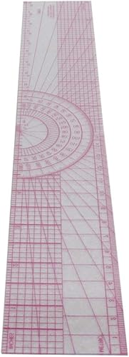 Utoolmart Règle de couture en plastique de 30 cm - Double face - Haute précision - Pour vêtements et dessin - Nail Gallerys