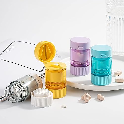 YLWX Broyeur Medicament Diviseur Broyeur d'enfants Herbes Broyeur Portable Multifonctionel Grinder (Color : Jaune) - Nail Gallerys