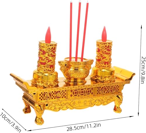ULTECHNOVO Lampe à Bougie LED Rétro Chinoise Bougeoir Bouddhiste Décoratif pour et Utilisation Intérieure et Événements Apportant et - Nail Gallerys