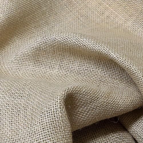 Toile de jute Yuta en fibre naturelle, 336 g/m², décoration maison, revêtements de bricolage, 150 x 300 cm - Nail Gallerys