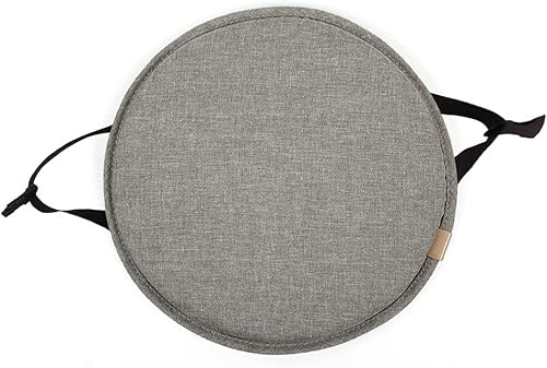 Hotgreenpepper Lot de 2 Coussins Ronds antidérapants pour Chaise de Salle à Manger, Jardin, Maison, intérieur et extérieur(30 x 30 cm, Gris) - Nail Gallerys