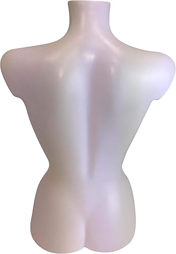 fella4stores Mannequin de vitrine basique en forme de buste de femme en plastique Blanc - Nail Gallerys