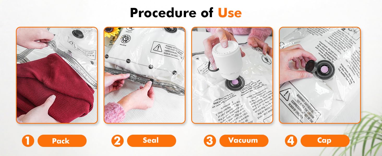 sac rangement sous vide aspirateur