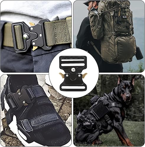 Boucle de Ceinture Homme 50mm Noir Mat Métal Robuste Fermeture Moderne Pour Ceinture Cuir Sac à Dos Idéale Boucle Tactique Homme Accessoire Mode Élégant - Nail Gallerys