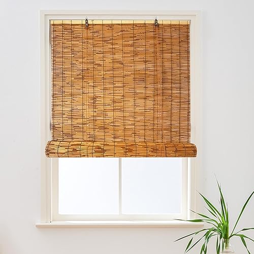 Stores en Bambou Extérieurs, Stores Occultants en Roseau sur Mesure pour Terrasse Balcon et Fenêtres Intérieures, Stores Enrouleurs avec Système de Levage - Nail Gallerys