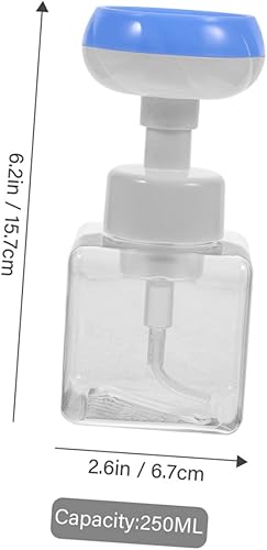 NOLITOY 2pièces Distributeur De Mousse Rechargeable Bouteille De à Mousse avec Tête à Fleurs Bleues Pratique pour Salle De Bain Et Voyage - Nail Gallerys