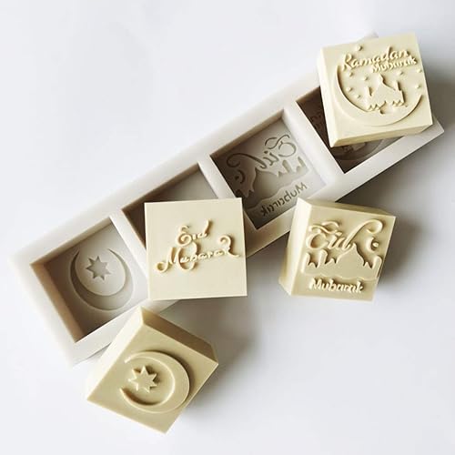 Yellowplus Moule à gâteau en silicone avec mots Eid Mubarak - Nail Gallerys