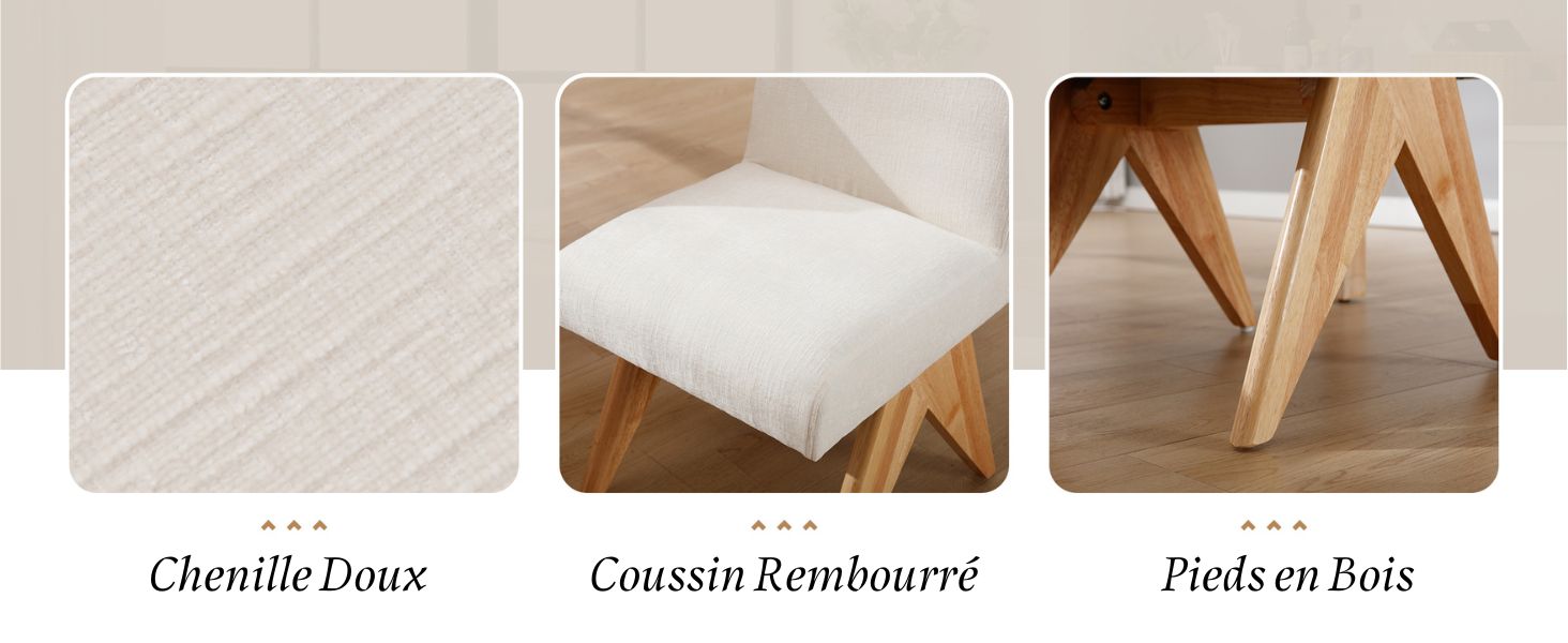 chaise de cuisine lot de 2