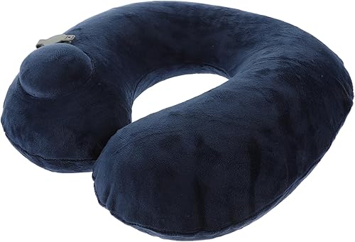 ULDIGI Coussin de Voyage Gonflable U Oreiller Cervical Ergonomique pour Avions Trains Bureau Facile à Transporter - Nail Gallerys