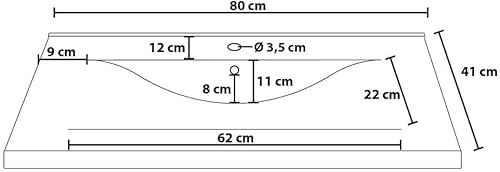 Home Deluxe - Ensemble de Meubles de Salle de Bain - WANGEROOGE BIG Noir - Small - INCL. lavabo et Accessoires complets - Largeur lavabo : env. 80 cm I Ensemble de Meubles de Salle de Bain lavabo - Nail Gallerys