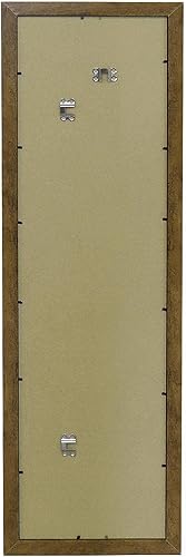 Close Up Cadre pour poster, 33 x 95 cm, chêne foncé, cadre en bois MDF, vitre en PVC (incassable), largeur de profil 30 mm - Nail Gallerys