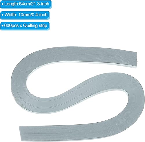 PATIKIL 600 Pièces Bandes de Papier Quilling 5mm (3/16') 54cm Papier Origami pour l'Art Diy Artisanat Manuel Noël, Marron Foncé - Nail Gallerys