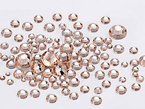 Brillabenny 300 Strass thermocollants SS16 / 4 mm Pêche Light Peach HOTFIX Brillantini Décors Tissus - Nail Gallerys