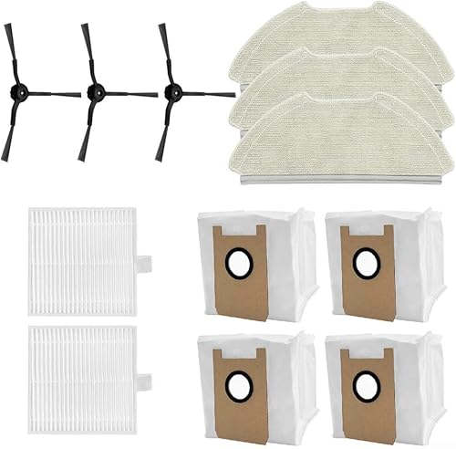 LifenaviStore Kit de nettoyage complet de 12 pièces pour robot AIRROBO T20+ avec brosse latérale, filtre, balai et sac à poussière pour une hygiène optimale de la maison - Nail Gallerys
